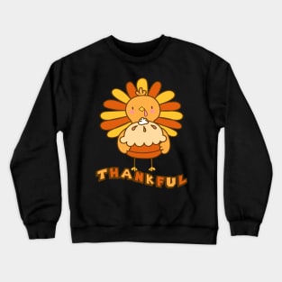 Thankful Turkey Thanksgiving Matching Family Boys Girls Crewneck Sweatshirt